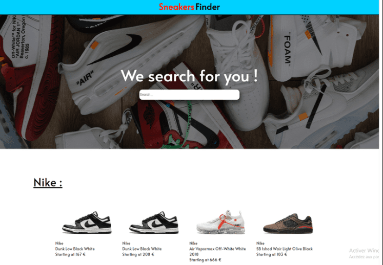 Sneakers Finder